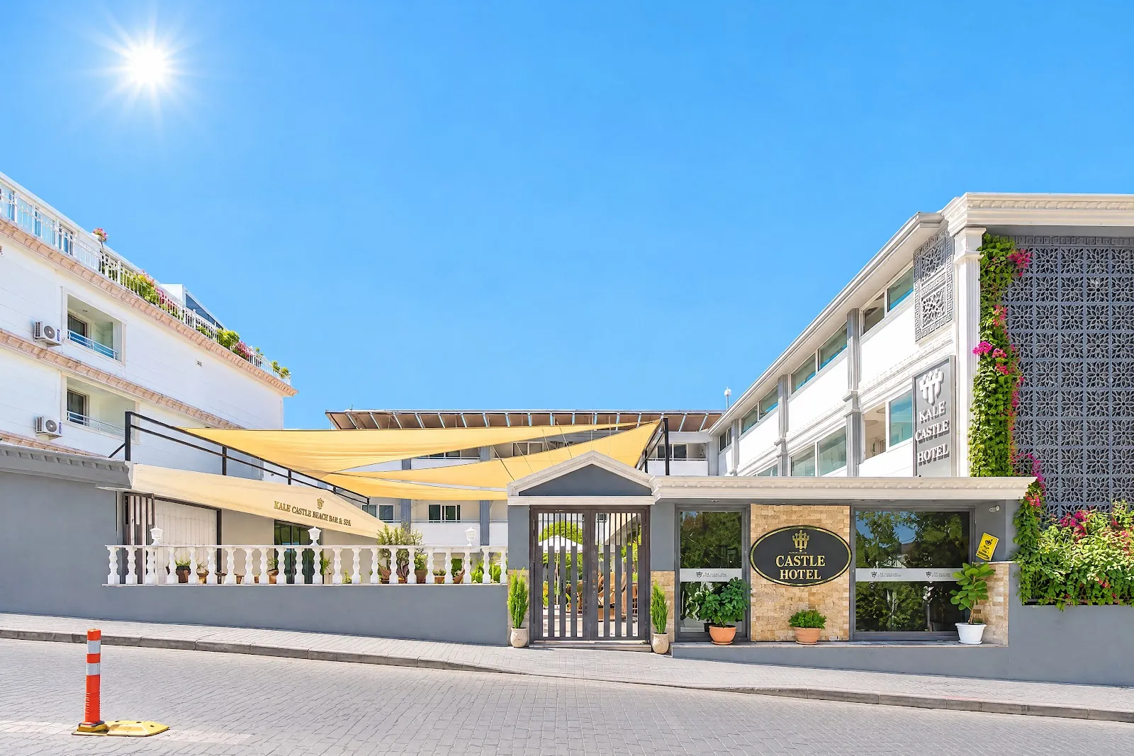 Side Castle Beach Hotel dış cephe ve balkonlar